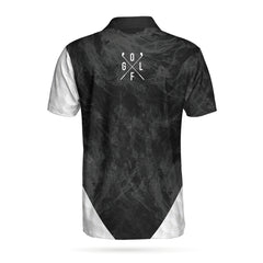 A Golf Player Illustration Custom Polo Shirt - Hyperfavor