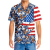 American Eagle Palm Tree Hawaiian Shirt - Hyperfavor