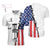 American Flag Disc Golf Custom Polo Shirt, Dot Pattern Disc Golf Shirt For Men, Personalized Disc Golf Shirt - Hyperfavor