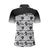 Black And White I Love Tennis Game Custom Short Sleeve Women Polo Shirt - Hyperfavor