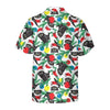 Black Kitten Wearing Santa Hat Hawaiian Shirt, Funny Christmas Cat Shirt - Hyperfavor
