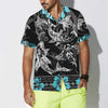 Blue Shark Hawaiian Shirt, Shark Button Up Shirt For Adults, Shark Print Shirt - Hyperfavor