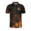 Bowling Beast Custom Polo Shirt, Flame Pattern Bowling Shirt For Men, Personalized Bowling Gift Idea - Hyperfavor
