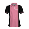 Bowling I Know I Play Like A Girl Custom Short Sleeve Women Polo Shirt, Personalized Pink Bowling Shirt For Women - Hyperfavor