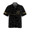 Bowling Pattern And Golden Custom Hawaiian Shirt, Personalized Bowling Shirt For Men & Women - Hyperfavor