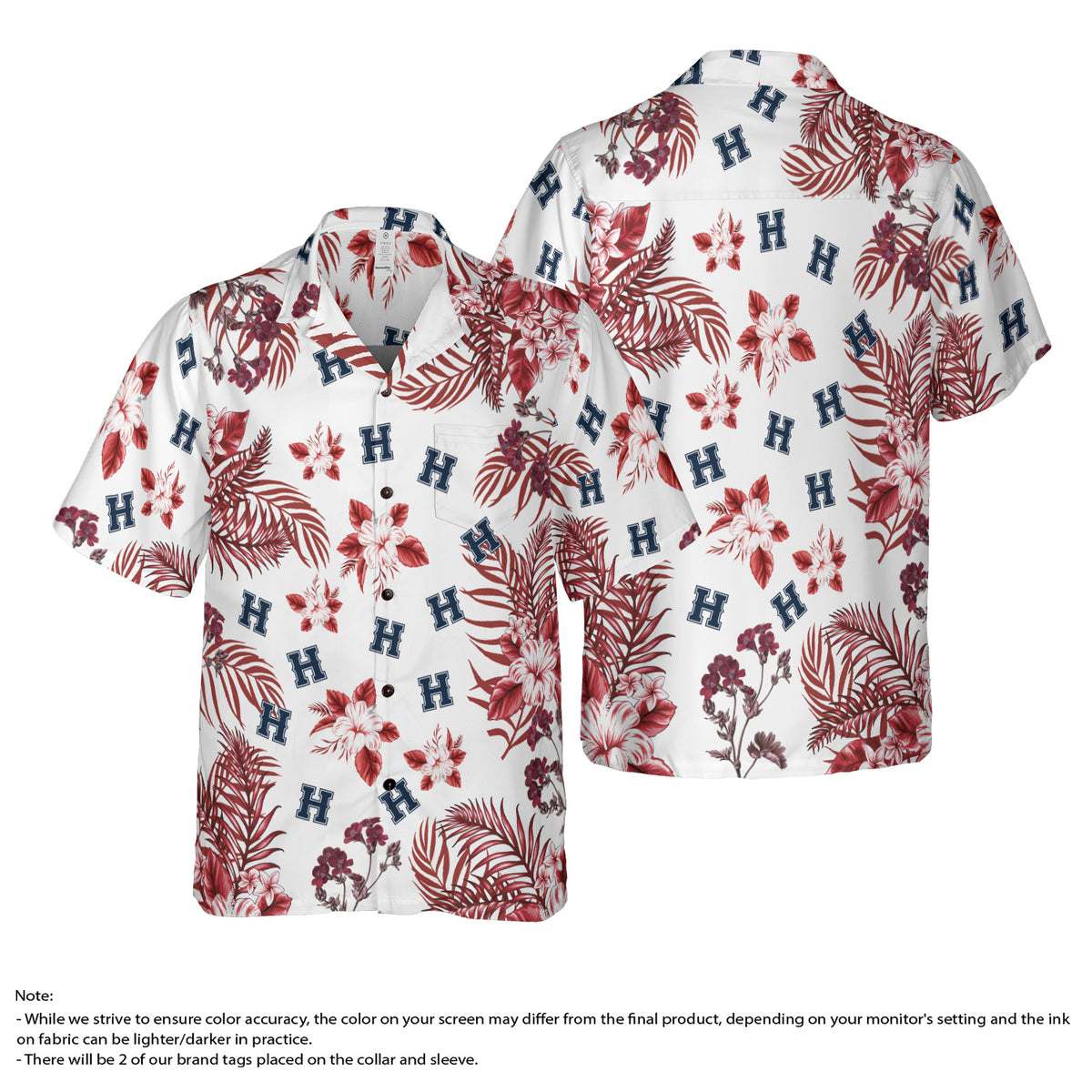 Bryan Ellison Hawaiian Shirt (Cardinal) - Hyperfavor