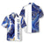 Caloosa Steel Blue Marble Hawaiian Shirt - Hyperfavor