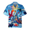 Christmas Dragons Reunion Christmas Hawaiian Shirt, Festive Dragon Hawaiian Shirt For Men - Hyperfavor