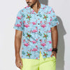 Christmas Flamingo Seamless Pattern Hawaiian Shirt, Christmas Flamingo Shirt, Best Xmas Gift Idea - Hyperfavor
