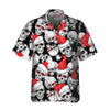Christmas Santa Skull Hawaiian Shirt, Christmas Skull Shirt, Unique Christmas Gift - Hyperfavor