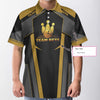 Custom Team Name Golden Bowling Custom Polo Shirt, Personalized Bowling Shirt With Name, Custom Bowling Gift - Hyperfavor