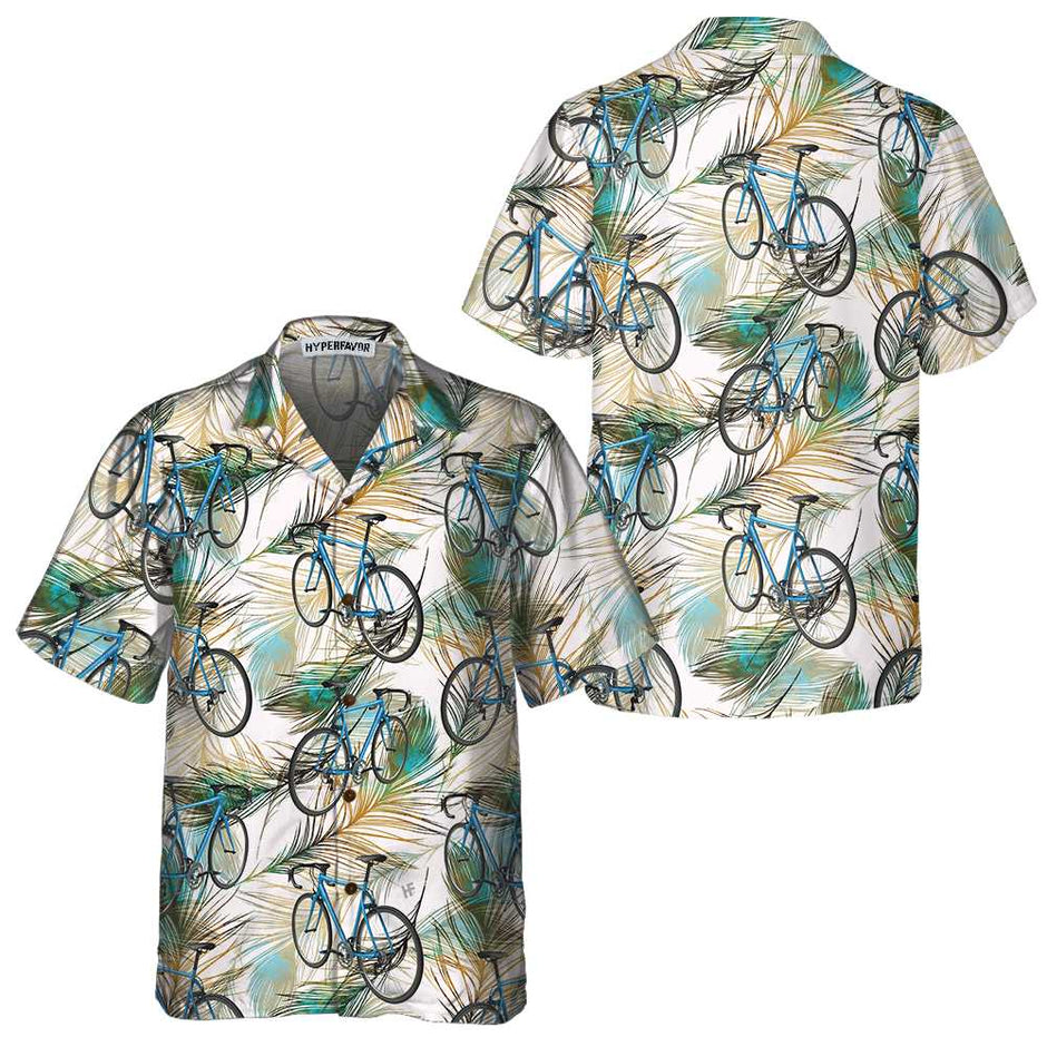 KY`s Original Camicia Hawaiana Bike – 100% Cotone, Con Tasca E Bottoni In Cocco, Grigio/Blu, Taglia M (UE)