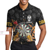 Darts And Beer Lover Shirt For Men Custom Polo Shirt, Personalized Dart Shirt For Men Polo Style Dart Shirt - Hyperfavor