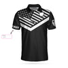 Eat Sleep Billiard Repeat Custom Polo Shirt, Personalized Billiard Polo Shirt, American Flag Shirt Design - Hyperfavor