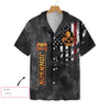 Firefighter Skull And Flag EZ24 2201 Custom Hawaiian Shirt - Hyperfavor