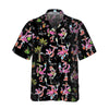 Funny Christmas Flamingo Hawaiian Shirt, Christmas Tropical Shirt For Men, Best Xmas Gift Idea - Hyperfavor