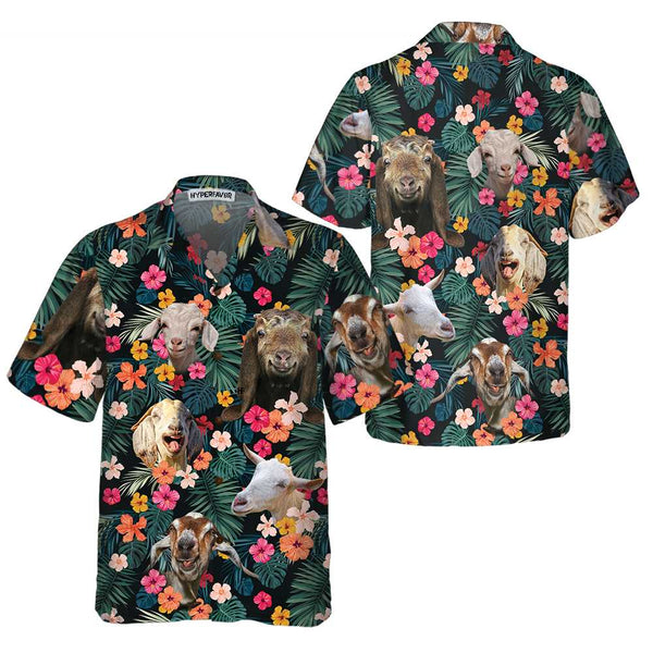 Goat Trendy Hawaiian Shirt, Farm Lover Hawaii Shirt For Men