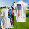 Golf American Skull Flag Polo shirt - Hyperfavor