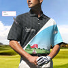 Gopher My Mind Is On Golf Custom Polo Shirt - Hyperfavor