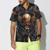 Gothic Skull Biker Hawaiian Shirt, Pentagrama Skull Goth Shirt For Men And Women - Hyperfavor