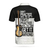 Guitarist Don't Practice Until You Get It Right Custom Polo Shirt - Hyperfavor
