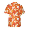Hawaiian Shirt Aloha Hibiscus Chaba Flower Background Orange Hawaiian Shirt - Hyperfavor