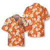 Hawaiian Shirt Aloha Hibiscus Chaba Flower Background Orange Hawaiian Shirt - Hyperfavor
