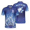 Here For The Beer Blue Fire Custom Polo Shirt - Hyperfavor