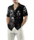 IDGAF Skull Hawaiian Shirt, Halloween Black Gothic Skull Shirt For Men And Women - Hyperfavor