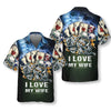 I Love My Wife Casino Hawaiian Shirt, Funny Casino Poker Shirt For Men, Casino Shirt Short Sleeve, Gift For Casino Lover - Hyperfavor