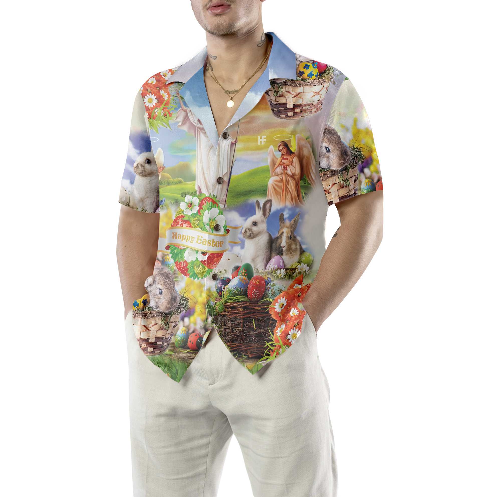 Jesus Easter Hawaiian Shirt, Button Up Easter For Men & Women, Easter Hyperfavor Jesus Easter Hawaiian Shirt, Button Up Easter For Men & Women, Easter Hyperfavor