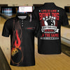 Keep Your Eyes On The Balls Bowling Custom Polo Shirt, Personalized Bowling Shirt For Men - Hyperfavor