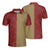 Maroon Color And Golden Lines Polo Shirt - Hyperfavor