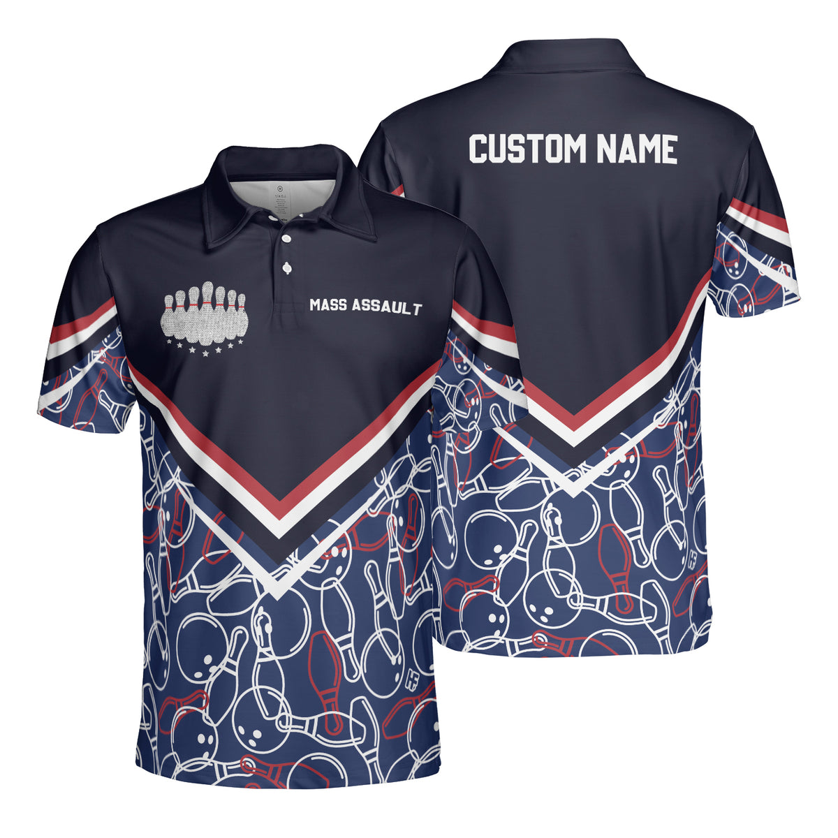Mass Assault Custom Polo Shirt - Hyperfavor
