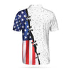 Personalized American Flag Golf Custom Polo Shirt, Custom American Flag Golf Shirt For Men, Best Golf Gift Idea - Hyperfavor
