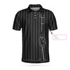 Personalized Back And White One Line Drawing Golfer EZ20 2503 Custom Polo Shirt - Hyperfavor