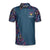 Personalized Bowling Ball Neon Pattern Custom Polo Shirt, Blue Bowling Polo Shirt For Male Bowlers - Hyperfavor