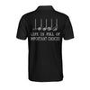 Personalized Drinking Golfer Symbol Custom Polo Shirt, Life Is Full Of Important Choice Golf Shirt For Men - Hyperfavor