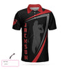 Personalized Red And Black Sport Golf Custom Polo Shirt - Hyperfavor