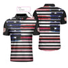 Personalized Vintage American Flag Polo Shirt - Hyperfavor