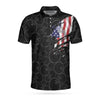 Pugs&Pins Bowling American Flag Custom Polo Shirt - Hyperfavor