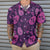 Purple Midnight Sugar Skull Hawaiian Shirt, Unique Day Of The Dead Skull Shirt For Men And Women - Hyperfavor