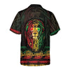 Rasta Lion With Cannabis Marijuana Lion Hawaiian Shirt, Button Up Lion Shirt For Men & Women, Cool Gift For Lion Lover - Hyperfavor