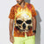Red Skull Smoke Hawaiian Shirt, Cool Flame Skull Shirt For Men And Women - Hyperfavor