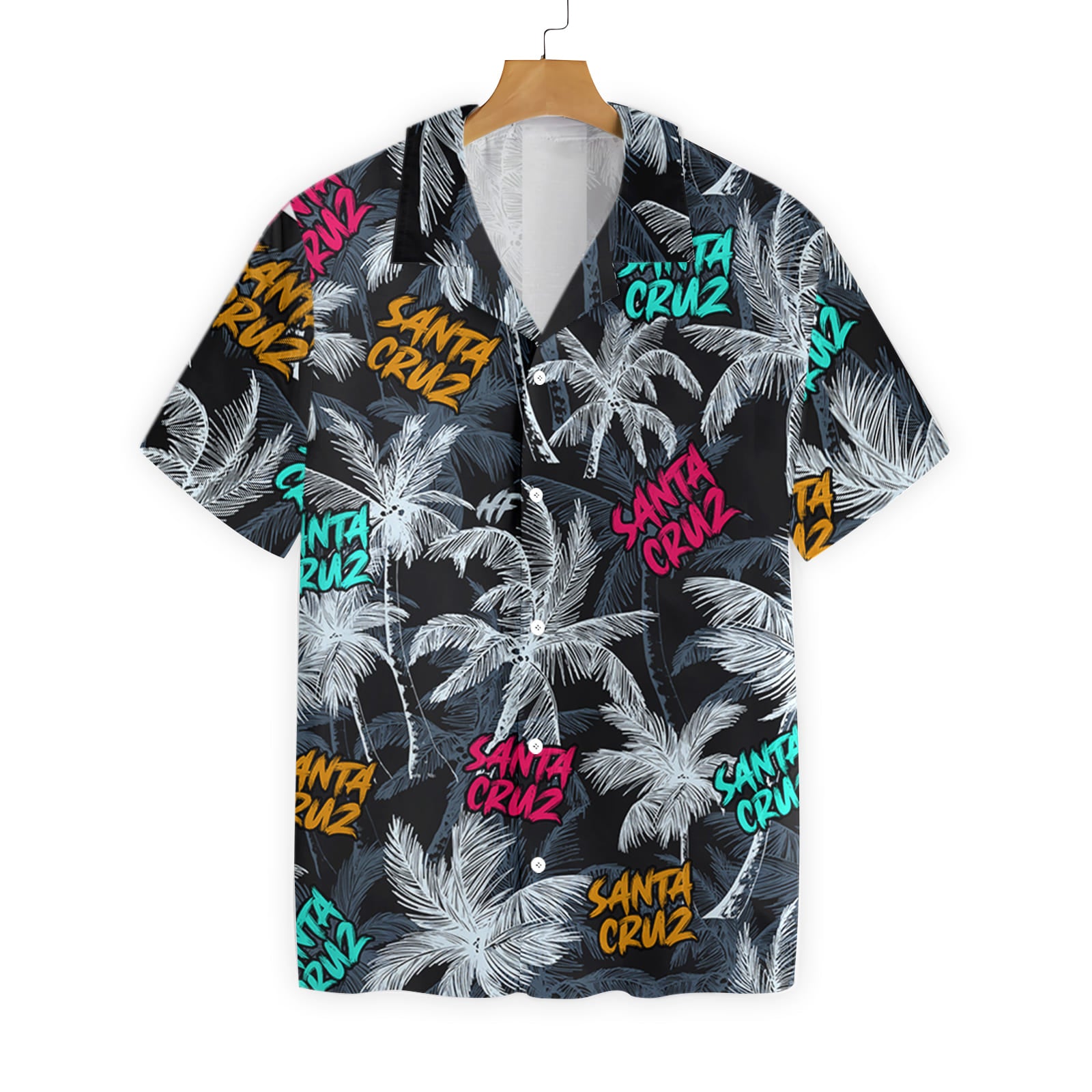 Santa Cruz Coconut Tree Seamless EZ02 0307 Hawaiian Shirt - Hyperfavor