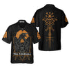 Skull Raven Viking Hawaiian Shirt, Till Valhalla Viking Shirt For Men And Women - Hyperfavor