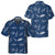 Space Aircraft Seamless Pattern Hawaiian Shirt, Navy Aircraft Aviation shirt For Men - Hyperfavor