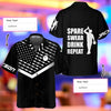 Spear Swear Drink Repeat Bowling Custom Hawaiian Shirt, Personalized Bowling Shirt For Men & Women - Hyperfavor