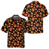 Thanksgiving Turkeys In Hats And Autumn Maple Leaves Hawaiian Shirt, Funny Turkey Shirt, Gift For Thanksgiving Day - Hyperfavor