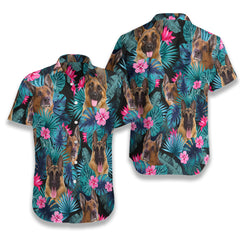 Tropical German Shepherd EZ08 0207 Hawaiian Shirt - Hyperfavor